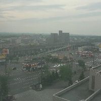 ホテルから望む千歳駅方面