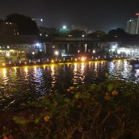 バルコニーからのマラッカ川