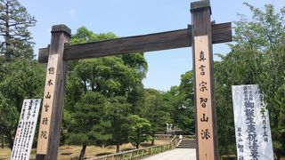 広い境内、観光客は少ないです