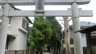 小町の鎮守さまとしては寂しい