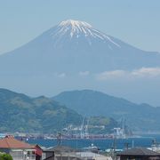 富士山が見えるスタジアム