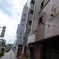 j松江駅前左手に見えるホテル外観