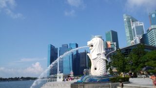 マーライオンに会えました