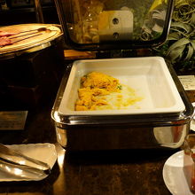 蟹と野菜のオムレツ