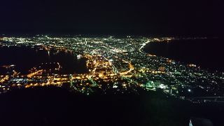夜景を見るのに人がいっぱい！