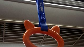 レアなそうにゃん吊革