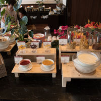 朝食ビュッフェの様子