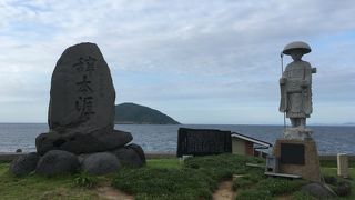 福江から結構遠くにあります。駐車場には、トイレがあり便利でした。