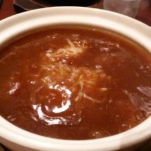 ふかひれ麺の単品。ボリューム十分です。