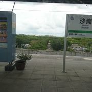 高鐵台南駅から構内歩いて２分、台鐡台南駅への乗り換え駅
