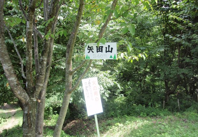 矢田山に登り矢田山遊びの森に下りまし