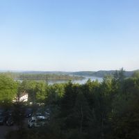 網走湖が部屋からみえます