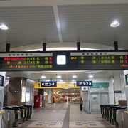 きれいな，こじんまりとした駅です。