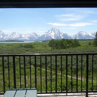 窓際からの景色です。地面がとても近く感じます