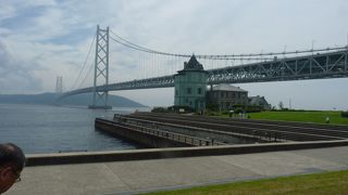 下から見る明石大橋