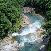 橋の上から絶景が見えますが、少々恐いです。