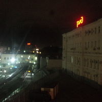 客室から望む駅方面の夜景