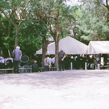 第71回白梅同窓会慰霊祭、式典会場。