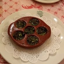 前菜にエスカルゴ