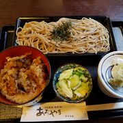 舞茸天丼・お蕎麦