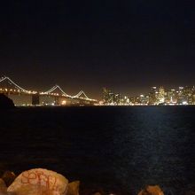 トレジャーアイランドから見るサンフランシスコの夜景