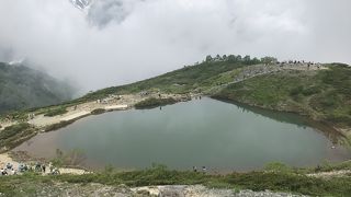 標高２０６０メートルにある池