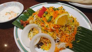 ちょっと辛いけど、おいしいビリヤニ！