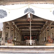 重要文化財の拝殿