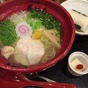 鶏肉ダシのラーメン