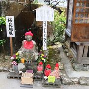 土佐神社の別当寺、土佐神社に隣接してあり首から上の病気に御利益があると云われる梅見地蔵があります。