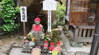 土佐神社の別当寺、土佐神社に隣接してあり首から上の病気に御利益があると云われる梅見地蔵があります。