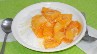 冰讃　一年ぶりの冰讃のマンゴーかき氷　美味しいです。