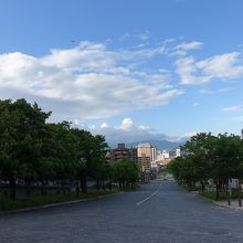 坂の上からの眺め