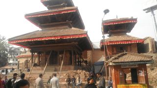 カトマンズの世界遺産の中心地