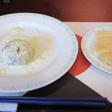 魚料理とホカッチャ