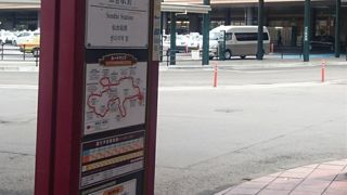 (日)の始発便は20分前から並んだ