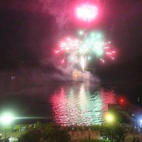 お部屋からの花火