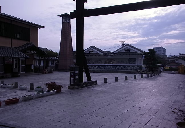 「柄崎宿」（塚崎宿）の周辺に作られた広場