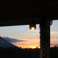 開聞岳の夕暮れです