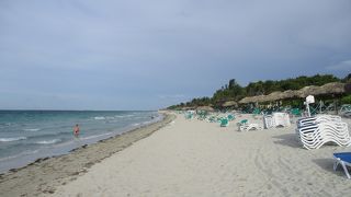 キューバ屈伸のリゾート地・パラデロビーチです。