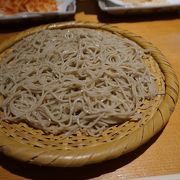 細めの十割蕎麦がうまい