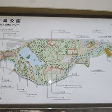 中島公園の案内地図