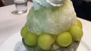 メロンのかき氷