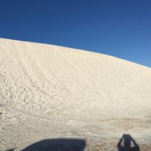 真っ白な砂丘