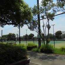 小柳公園のテニスコート
