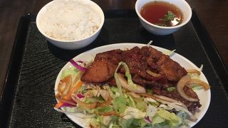 刀削麺のお店ですが生姜焼き定食で！