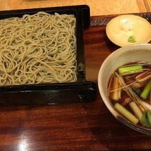 鴨せいろう、お出汁も蕎麦も美味しい！