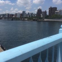 言問橋からの眺めです。