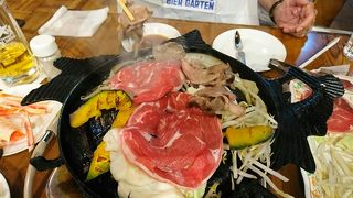 ジンギスカンとビール！