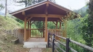 蔦の淵がよく眺められる展望台